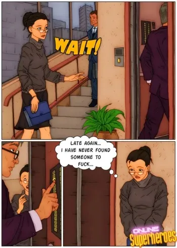 [Online Superheroes] Unsatisfied Secretary gets fucked by Batman manga cover