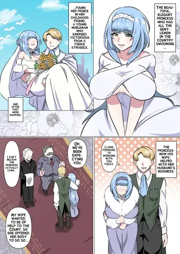 The Married Princess's Large-Clit Door-to-Door Sales manga cover