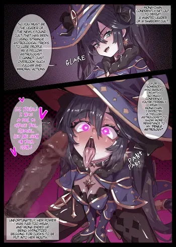 [Miwerjooggetser] Mona-chan, the hypnotist cult meat toilet (Genshin Impact) [English] manga cover