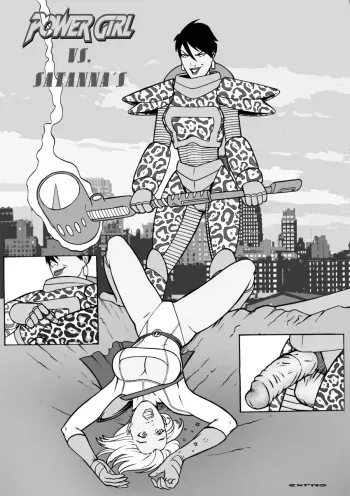 [Extro] Power Girl Vs Satanna's (Justice League) manga cover