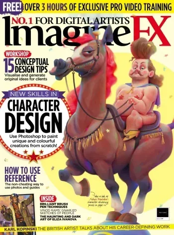 ImagineFX 2019-09 - New Skills in Character Design [English] manga cover