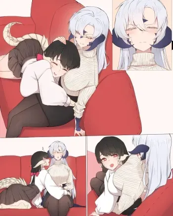 [Rikuguma] Cute Futanari Couple manga cover
