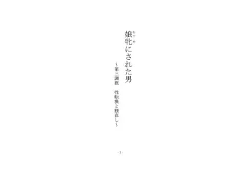 [Chijoku An] Musume Ni Sareta Otoko ~Daisan Choukyou Seitenkan To Shitsuke Naoshi~ manga cover
