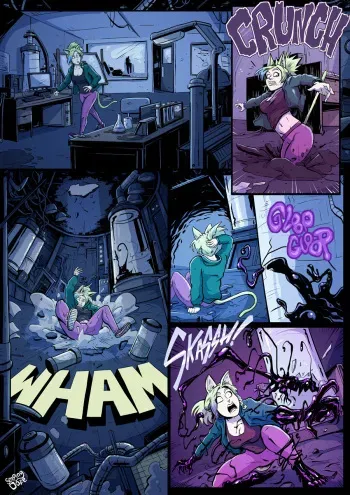 [Seeping Ooze] Symbiote Catgirl manga cover