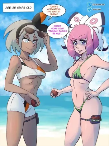 [Moistman] Aging Bea and Klara (Pokemon) manga cover