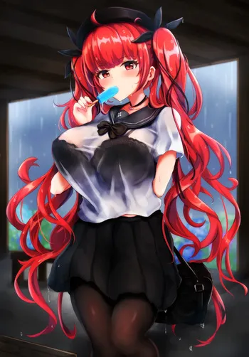 [尾壁餃子] 濡れ透けホノルル 乳首差分 合計2枚 manga cover