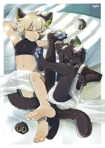 [鴉 Yrac] 清晨的把戲 Morning Mischief｜羅小黑 LuoXiaohei [無修正] manga cover