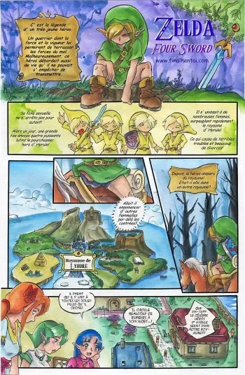 [Passage] Zelda Four Sword [French] manga cover