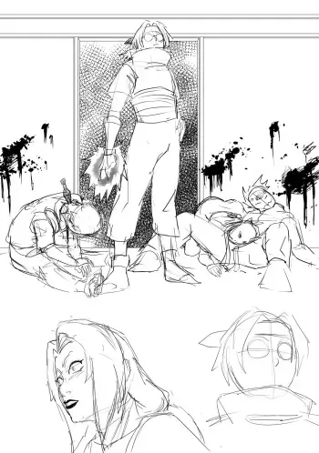Tsunade has a Bad Time (Snuff, Sketches and Doodles) manga cover