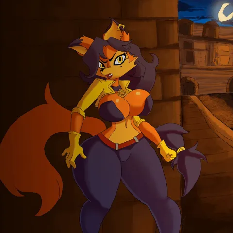 [Don Pena] Carmelita Fox in trouble (Sly Cooper) (Animated) manga cover
