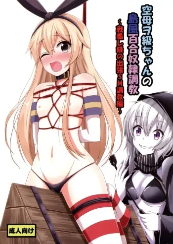 (C88) [Aiirosakura (Aikawa Ryou)] Kuubo Wo-Kyuu-chan no Shimakaze Yuri Dorei Choukyou ~Senkan Re-Kyuu no Shucchou SM Choukyou Hen~ (Kantai Collection -KanColle-) manga cover