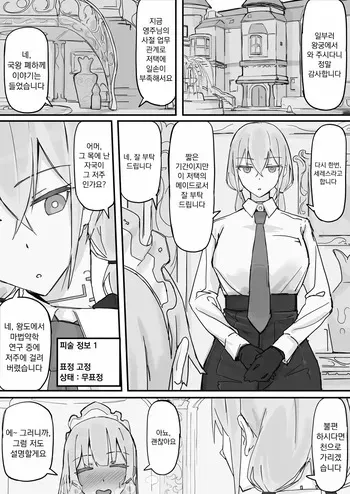 [Shirabe Shiki] Kanjou Seigen Maid (仮) | 감정제한 메이드(仮) [Korean] manga cover
