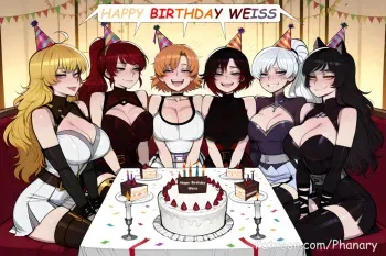 Weiss x RWBY Girls Happy Birthday! manga cover