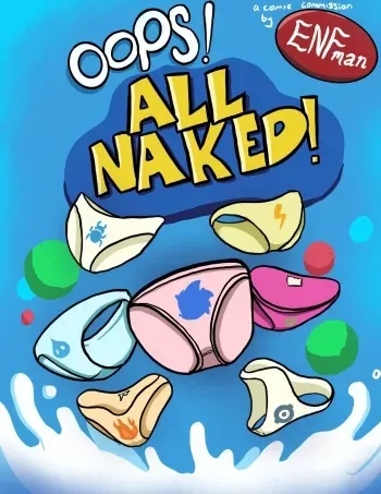 [ENFman] Oops! All Naked! + Bonus Pages and Refs manga cover