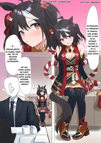 [Awei] Kitasan Umapyoi｜Kitasan Enamorada (Uma Musume Pretty Derby) [Spanish] [SigmaDeltaXD] [Decensored] manga cover
