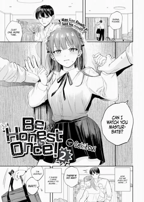 Be Honest For Once! 2 manga cover