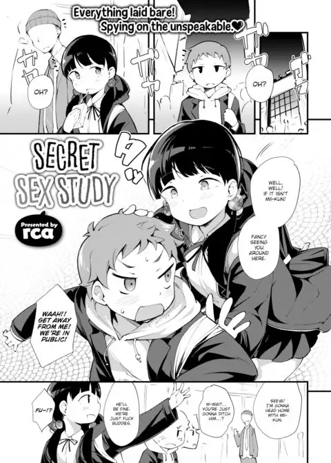 Secret Sex Study manga cover