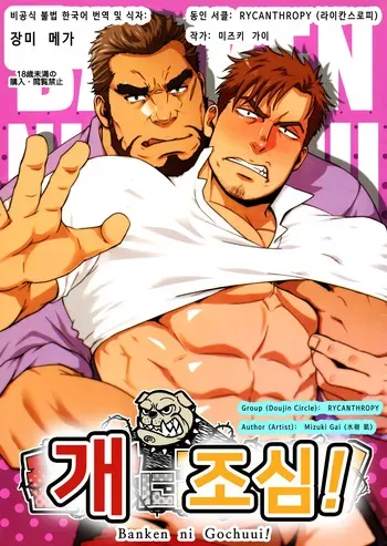 (C96) [RYCANTHROPY (Mizuki Gai)] Banken ni Gochuui! | 개조심! [Korean] [장미 메가] manga cover