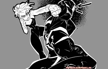[KissClaw] Gwen and Venom (Spider-Man) (wip) manga cover