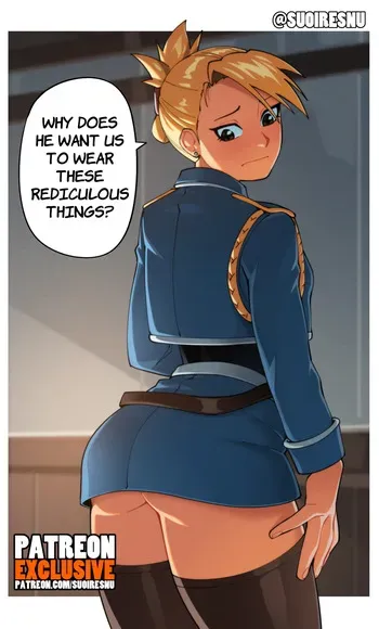 [Suoiresnu] Riza Hawkeye's mini skirt manga cover