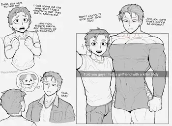 [CheeseCrumbles] "yeah I have a gf but she goes to a different school" manga cover