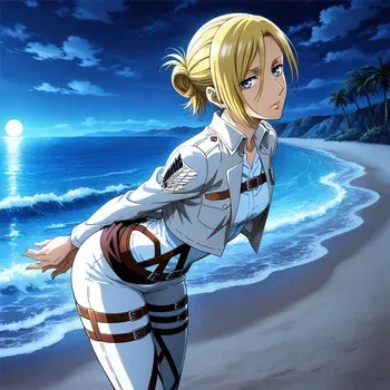 (Patreon - WaifuRain) Annie Leonhart From Attack On Titan - Tentacles Opening [AI Generated] manga cover