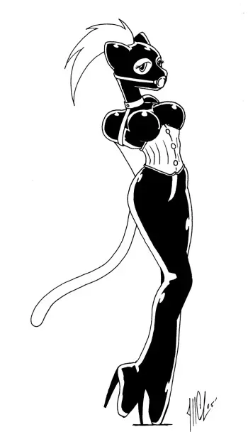 [Transformation Latex] Sebastian Blackcat: Furry Art manga cover