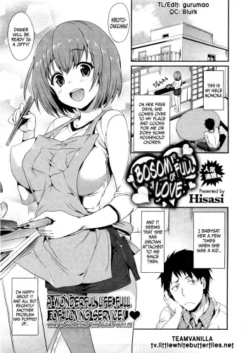 [Hisasi] Mune Ippai no Suki | Bosom Full of Love (COMIC HOTMilK 2012-03) [English] =TV= manga cover