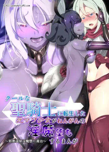クールな女騎士に転生した元マゾ少女がねんがんの淫魔堕ちするまんが-邪悪温泉淫魔堕ち湯治- manga cover