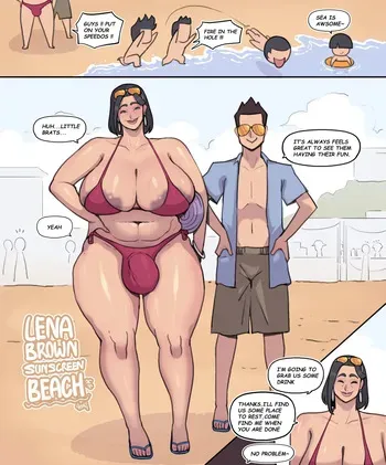 [4era7] Lena Brown Sunscreen Beach + END manga cover
