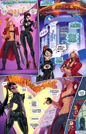 [Fred Perry] Bayonetta and Dante in Super Space Vegas (Bayonetta/Devil May Cry)(Ongoing) manga cover