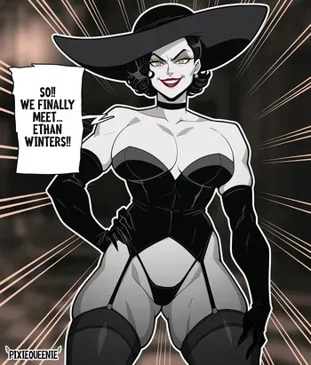 [Pixiqueenie] The Spanking Begins…Ethan’s Huge Secret is Out! (Resident Evil 8) manga cover