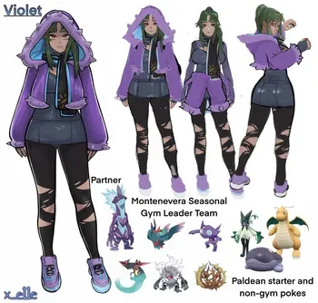[x_e11e/various] Violet (Pokemon OC) manga cover