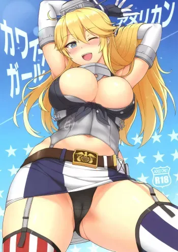 (C90) [Kaki no Tane (Summer)] American Kawaii Girl (Kantai Collection -KanColle-) [Spanish] manga cover