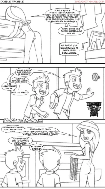 (Incognitymous) Kim Possible - Double Trouble (Spanish) [kalock & VCP] manga cover