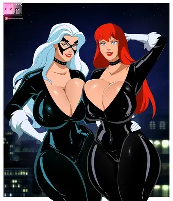 [Ghostlessm] Black Cat and Mary Jane (Spider-Man) manga cover