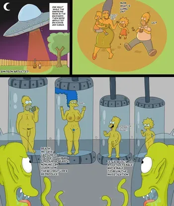 [Marecattus] Alien Abduction (The Simpsons) manga cover