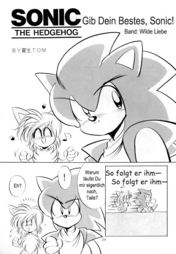 Gib Dein Bestes, Sonic! - Ganbare Sonikku! (German) manga cover