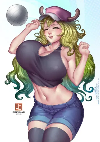 [Bokuman] Waifu on Couch #034 - Lucoa (Miss Kobayashi's Dragon Maid) manga cover