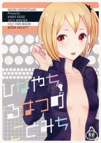 (C89) [KNIFE EDGE (Hoshitsuki Neon., Saki Urara)] Hina-ya-chiru Hatsu no Kotomichi (Haikyuu!!) manga cover