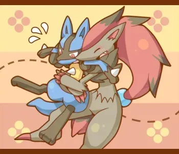 [Hui C] Zoroark x Lucario (Pokémon) manga cover