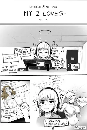 [Lewdua] “My Two Loves” - Nessie and Alison manga cover