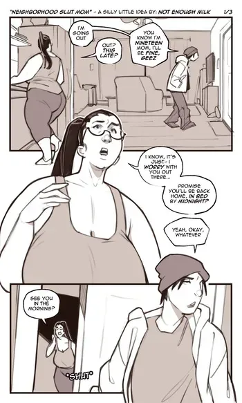 [Not Enough Milk] Neighborhood Slut Mom manga cover