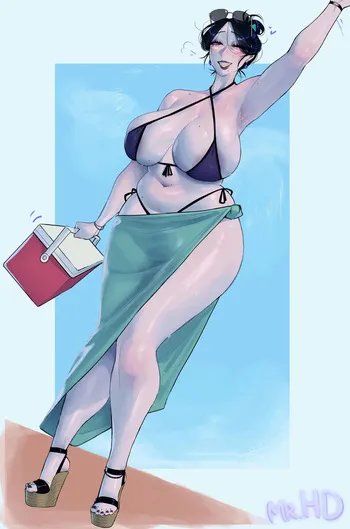 [MrHernanDrawings] A Very Hot Summer with Herlyn manga cover