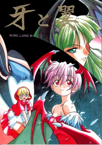 (C52) [RIROLAND (Kuuya, Satomi Hiroyuki)] Kiba to Tsubasa (Darkstalkers, Final Fantasy VII) manga cover