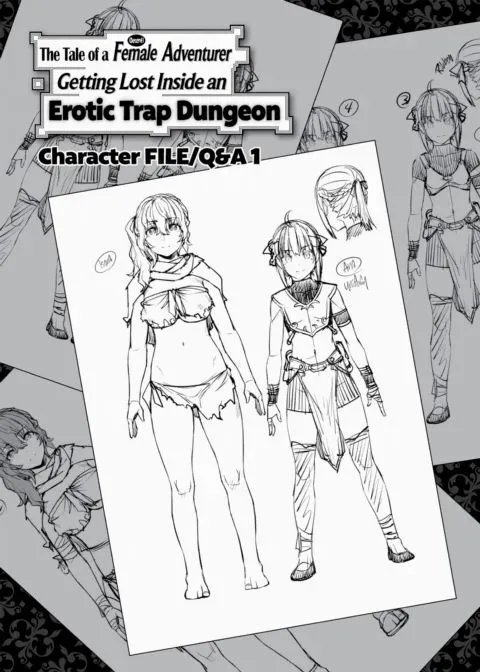 The Tale of a (Decent) Female Adventurer Getting Lost Inside an Erotic Trap Dungeon - Character FILE/Q&A 1 manga cover