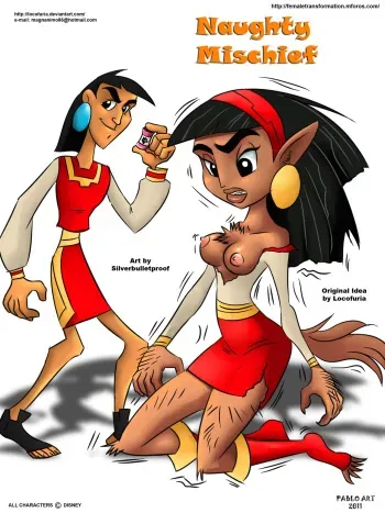 [Silverbulletproof] Naughty Mischief (The Emperor's New Groove) manga cover