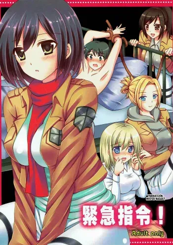 (C84) [Yururiya. (Fuyutsumi Chiaki)] Kinkyuu Shirei! (Shingeki no Kyojin) [Spanish] [Mr. Nugget] manga cover