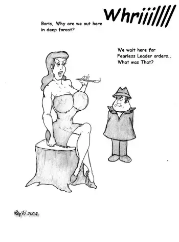[BigU] Rocky and Bullwinkle Parody manga cover