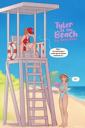 [Skemantis] Tyler at the beach (French translation) manga cover